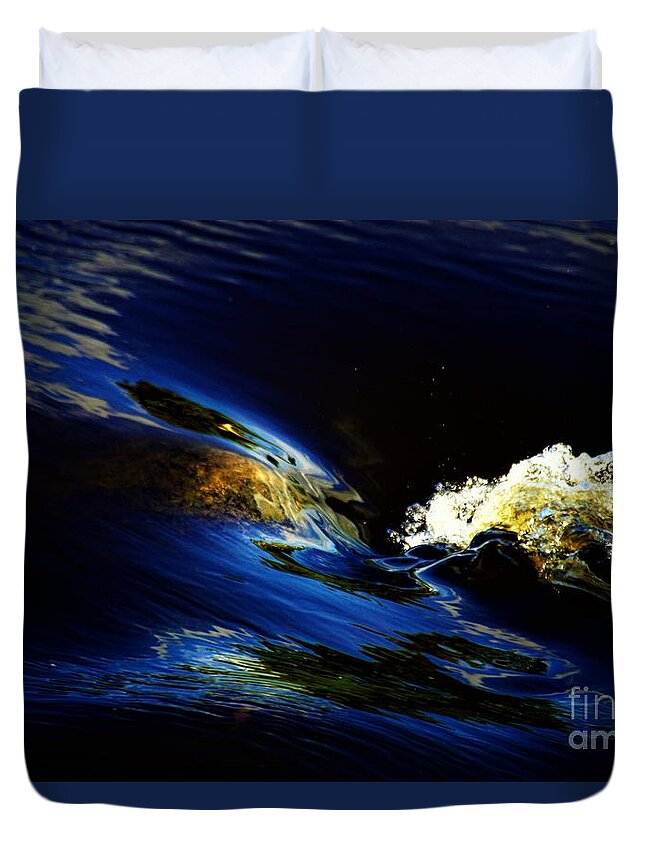 Waterfalls Duvet Cover featuring the photograph Bubble Up by Merle Grenz