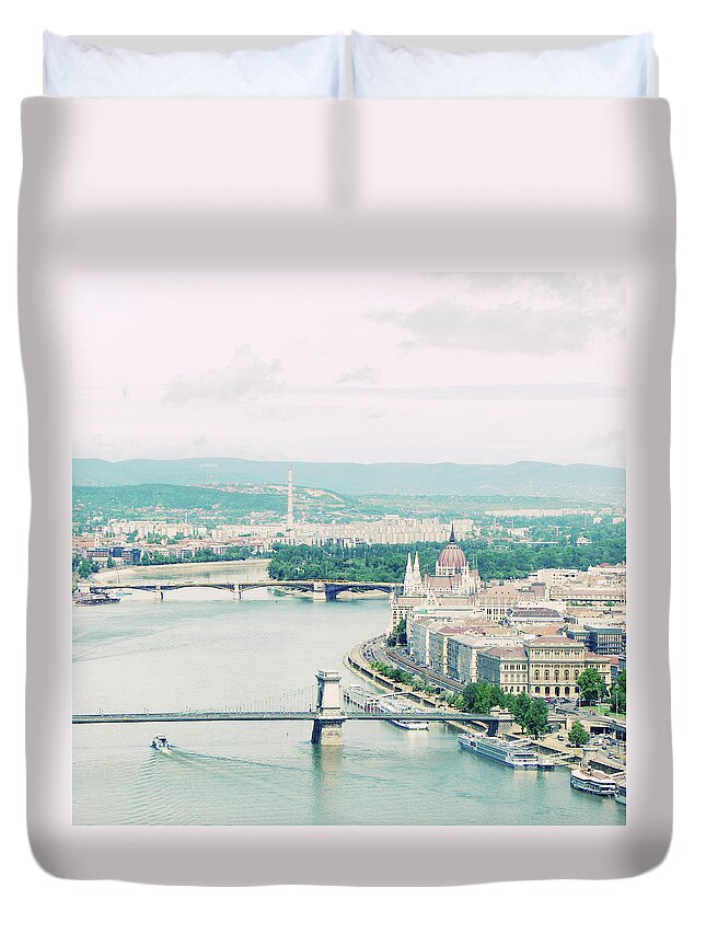 Gothic Style Duvet Cover featuring the photograph Budapest In Hungarian by By Smaranda Madalina Cheregi