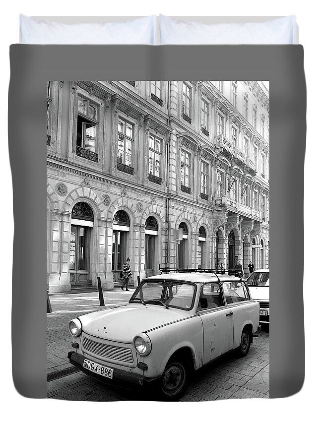 Budapest Duvet Cover featuring the photograph Budapest Transport by Inge Elewaut