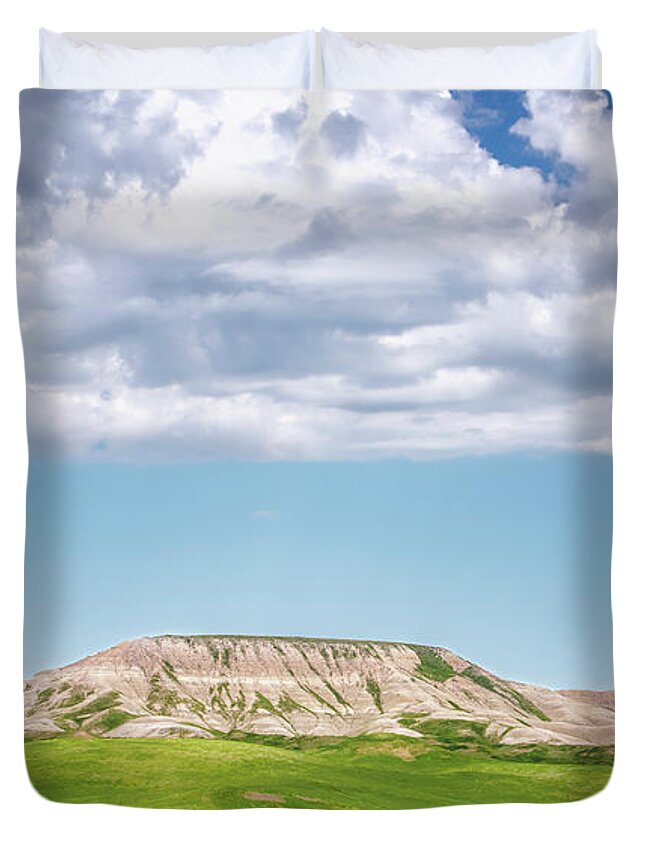 Joan Carroll Duvet Cover featuring the photograph Buffalo Gap National Grassland South Dakota by Joan Carroll