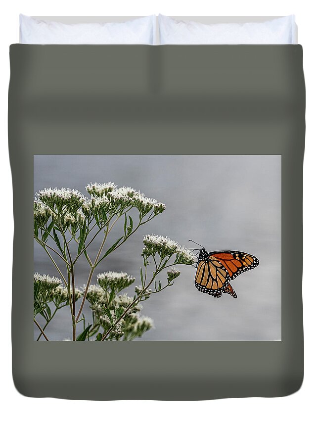  Duvet Cover featuring the photograph Butterfly by Kristine Hinrichs