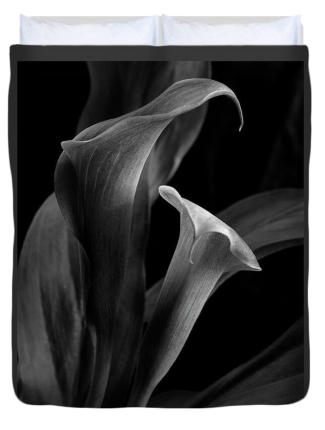 Photography Duvet Cover featuring the photograph Callalily by Jeffrey PERKINS