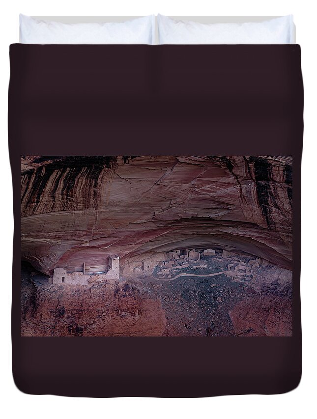 2018 Duvet Cover featuring the photograph Canyon de Chelly Ruins 1810 by Kenneth Johnson
