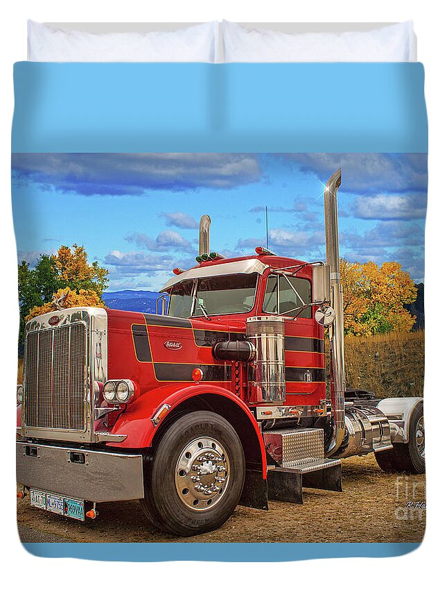 Big Rigs Duvet Cover featuring the photograph Catr9320-19 by Randy Harris