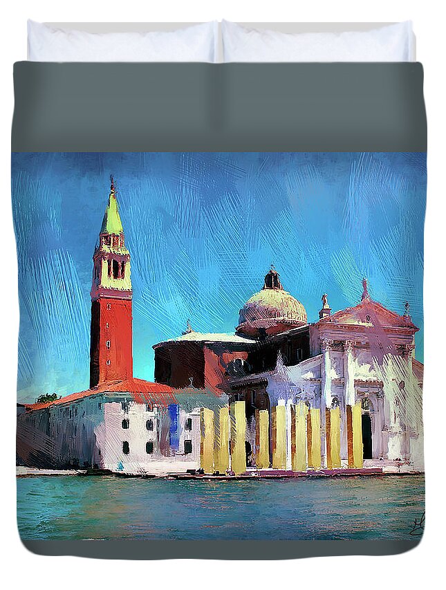 Church Duvet Cover featuring the photograph Church of San Giorgio Maggiore by GW Mireles