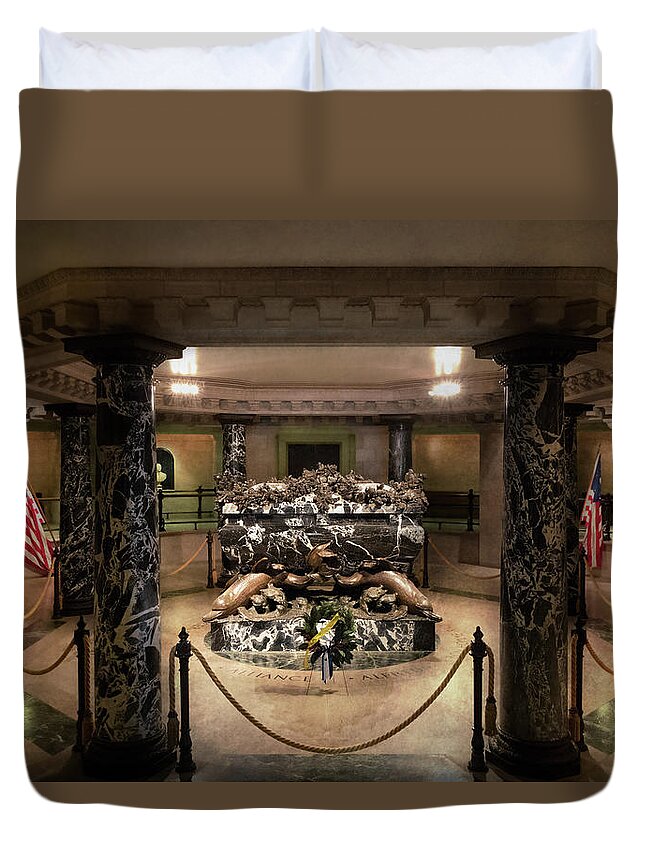 Annapolis Duvet Cover featuring the photograph City - Naval Academy - Crypt of John Paul Jones by Mike Savad