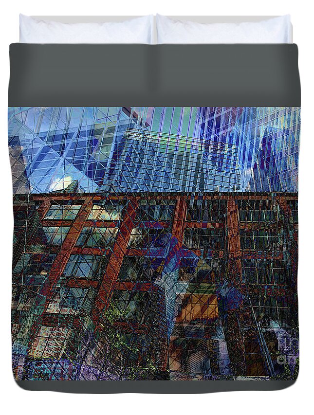 City Duvet Cover featuring the photograph City View by Katherine Erickson