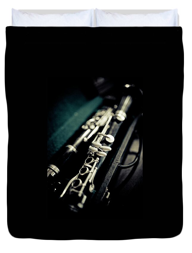 Antique Shop Duvet Cover featuring the photograph Clarinet by Thepalmer