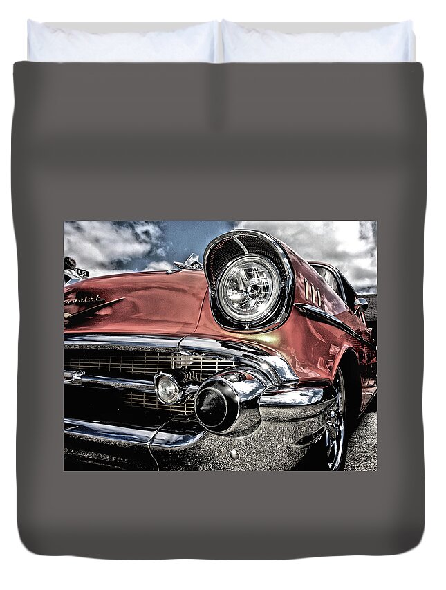 Cars Duvet Cover featuring the photograph Classic Chevy by Bruce Gannon