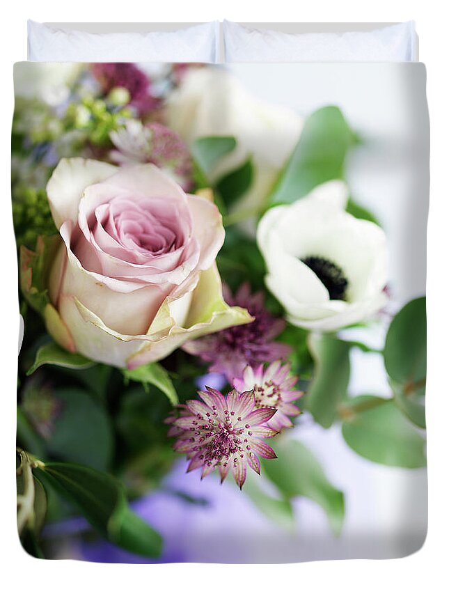 Scenics Duvet Cover featuring the photograph Close Up Of Bouquet by Carlsson, Peter