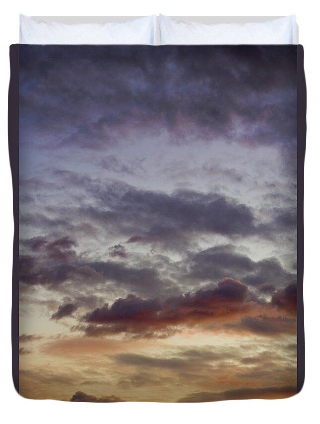 Climate Duvet Cover featuring the photograph Cloud Colours by Bluberries