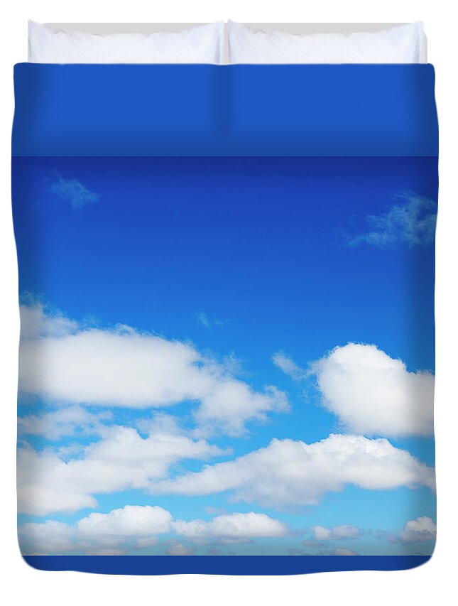 Scenics Duvet Cover featuring the photograph Clouds by Thomas Northcut
