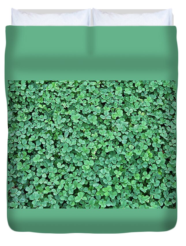 Outdoors Duvet Cover featuring the photograph Clover Field by Daniela Duncan