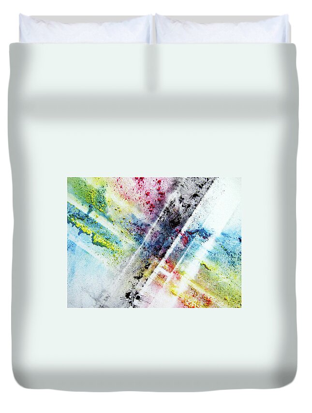 Working Duvet Cover featuring the photograph Cmyk Art by Tioloco