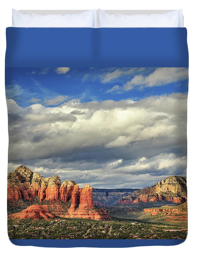 Sedona Duvet Cover featuring the photograph Coffee Pot In Sedona by James Eddy