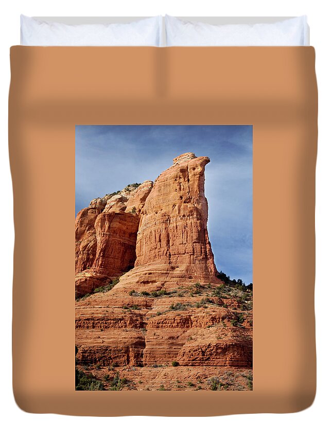 Arizona Duvet Cover featuring the photograph Coffee Pot Rock by Jenniferphotographyimaging