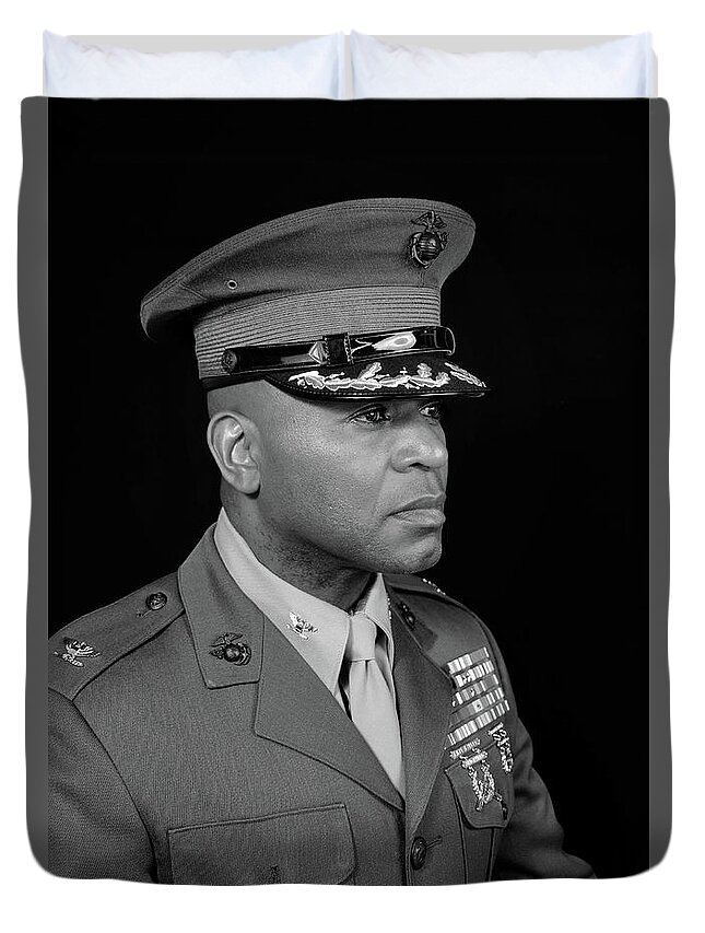  Duvet Cover featuring the photograph Colonel Trimble by Al Harden