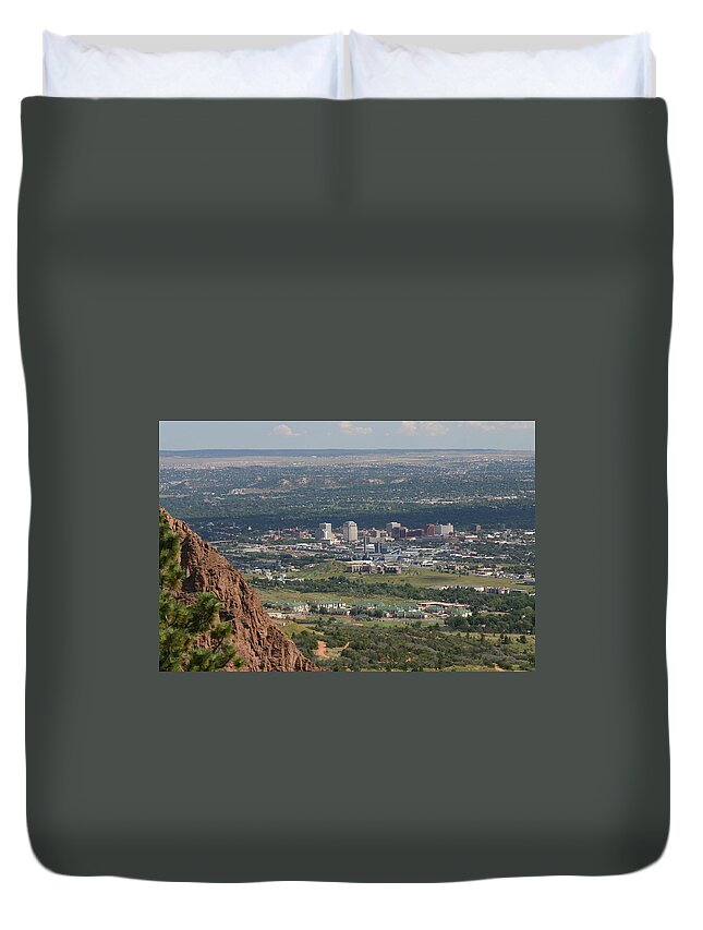 Scenics Duvet Cover featuring the photograph Colorado Springs by Dwphoto