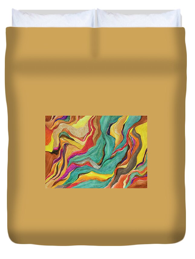 Art Duvet Cover featuring the digital art Colors Of Humanity Series by Marthadavies