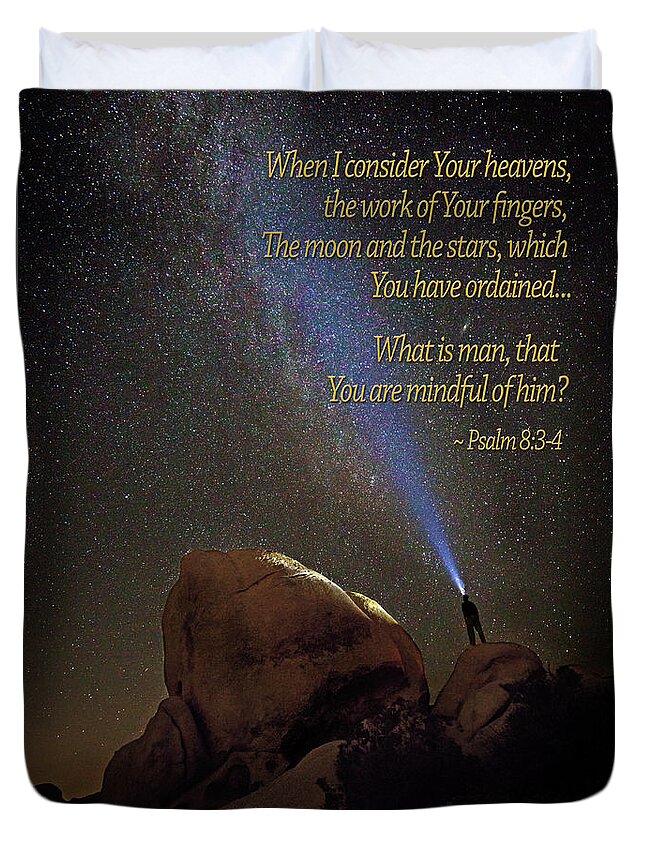 California Duvet Cover featuring the photograph Consider the Heavens by James Capo