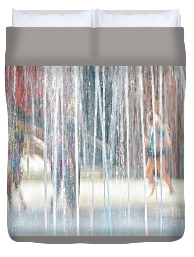 Cooling Off Duvet Cover featuring the photograph Cooling Off by Doug Sturgess