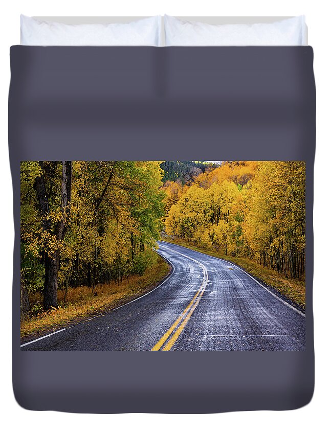 America Duvet Cover featuring the photograph Country Travels by John De Bord