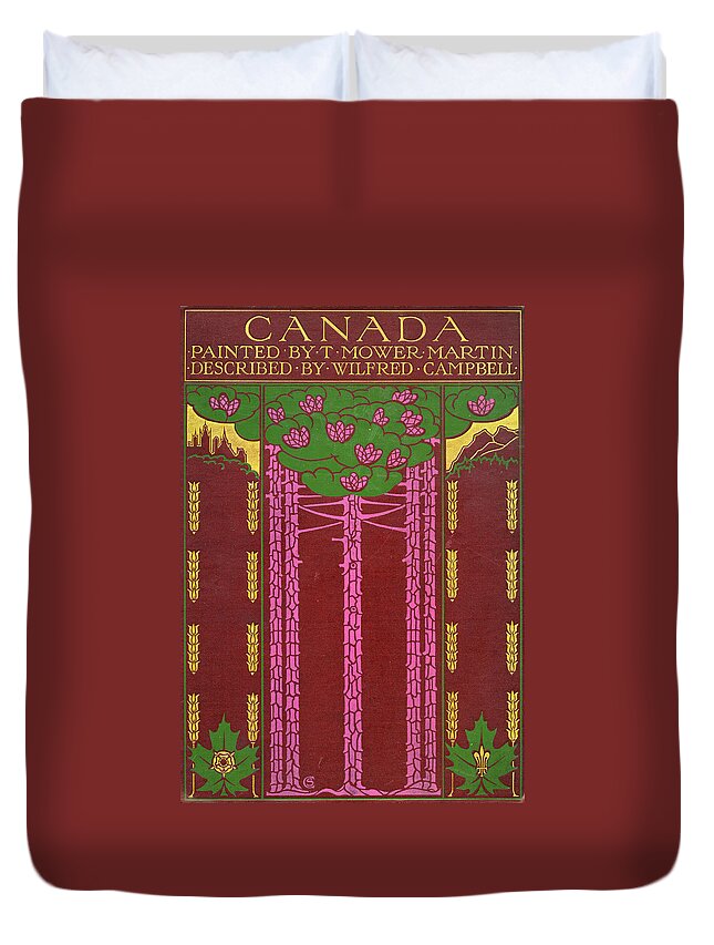 Canada Duvet Cover featuring the mixed media Cover design for Canada by Unknown
