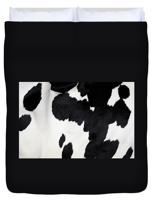 Animal Skin Duvet Cover featuring the photograph Cow Background by Nikitje