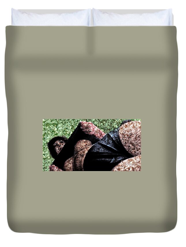 4k Duvet Cover featuring the digital art CP Down Under by Bob Winberry
