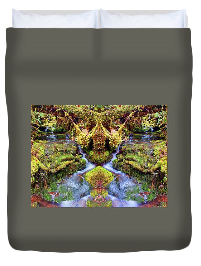 Nature Duvet Cover featuring the photograph Creek Magic #2 by Ben Upham III
