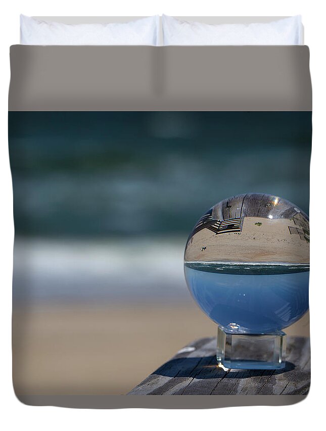 Crystal Ball Duvet Cover featuring the photograph Crystal Ball 27 by David Stasiak