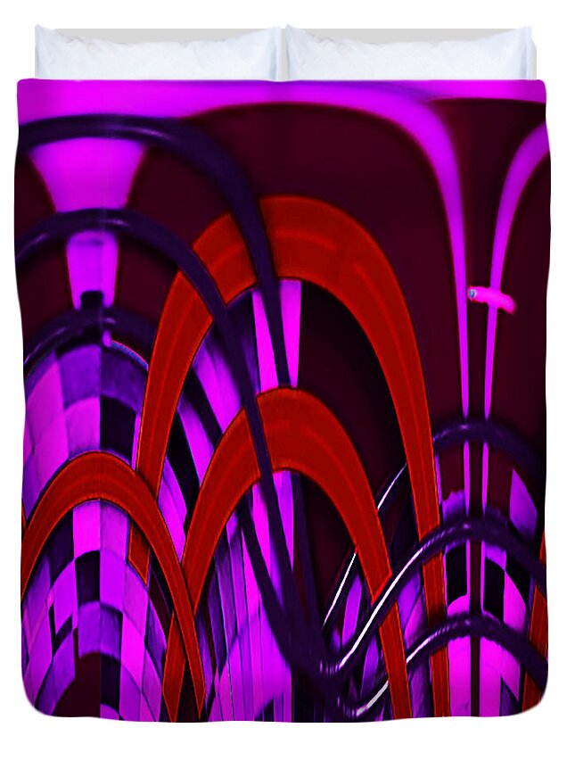 Abstract Duvet Cover featuring the digital art Dagger by Gabby Tary