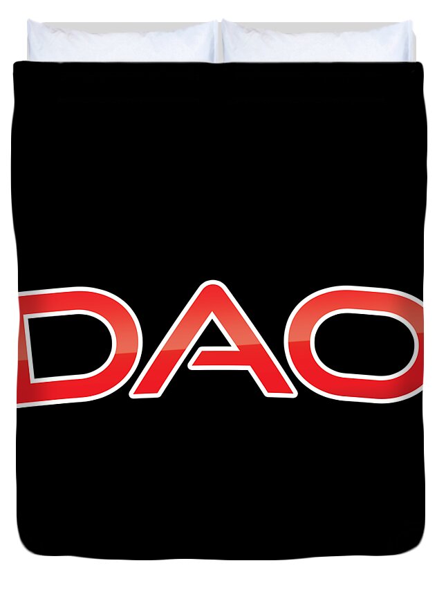 Dao Duvet Cover featuring the digital art Dao by TintoDesigns