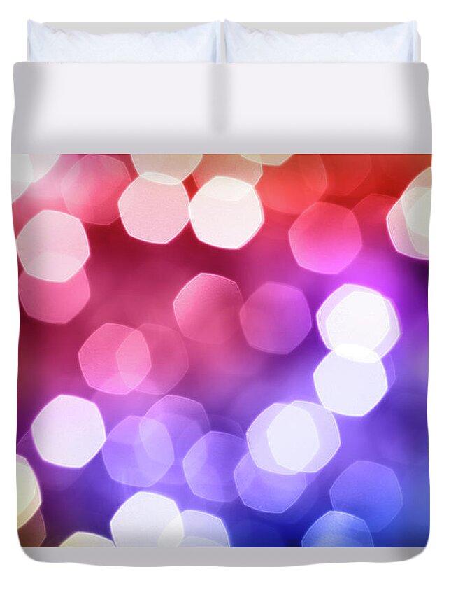 Holiday Duvet Cover featuring the photograph Defocused Lights by Blackred