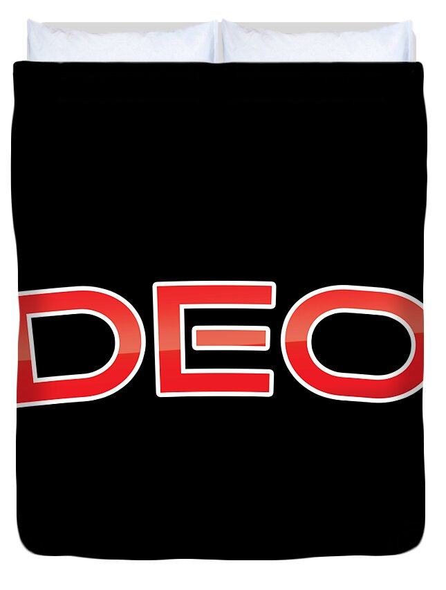 Deo Duvet Cover featuring the digital art Deo by TintoDesigns