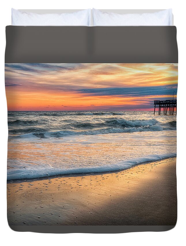 Sunrise Duvet Cover featuring the photograph Detailed by Russell Pugh