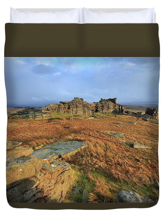 Tranquility Duvet Cover featuring the photograph Devils Frying Pan by By Mark George