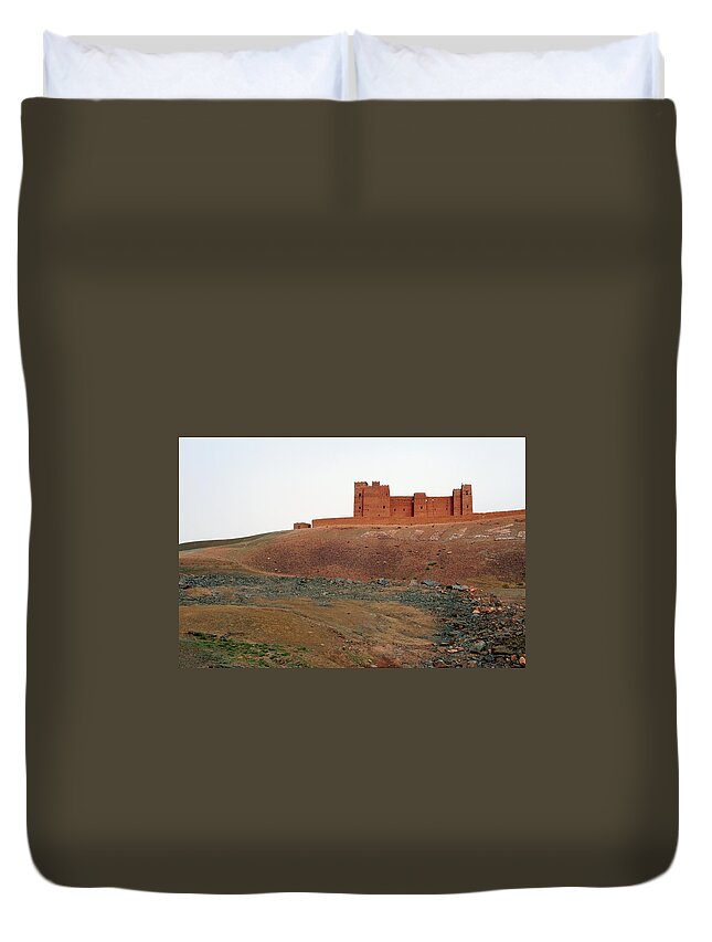 Ksar Duvet Cover featuring the photograph Draa Valley Casbah by Robertogennaro
