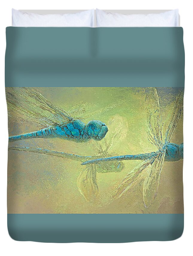 Blue Dasher Dragonfly Duvet Covers