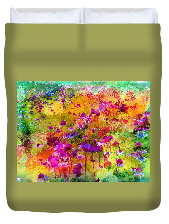  Duvet Cover featuring the photograph Dream of Flowers by Jack Wilson