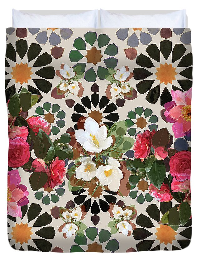 Alhambra Duvet Cover featuring the mixed media Dreams VI by BFA Prints