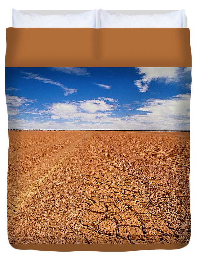 Scenics Duvet Cover featuring the photograph Drought Landscape, Northern Territory by Oliver Strewe