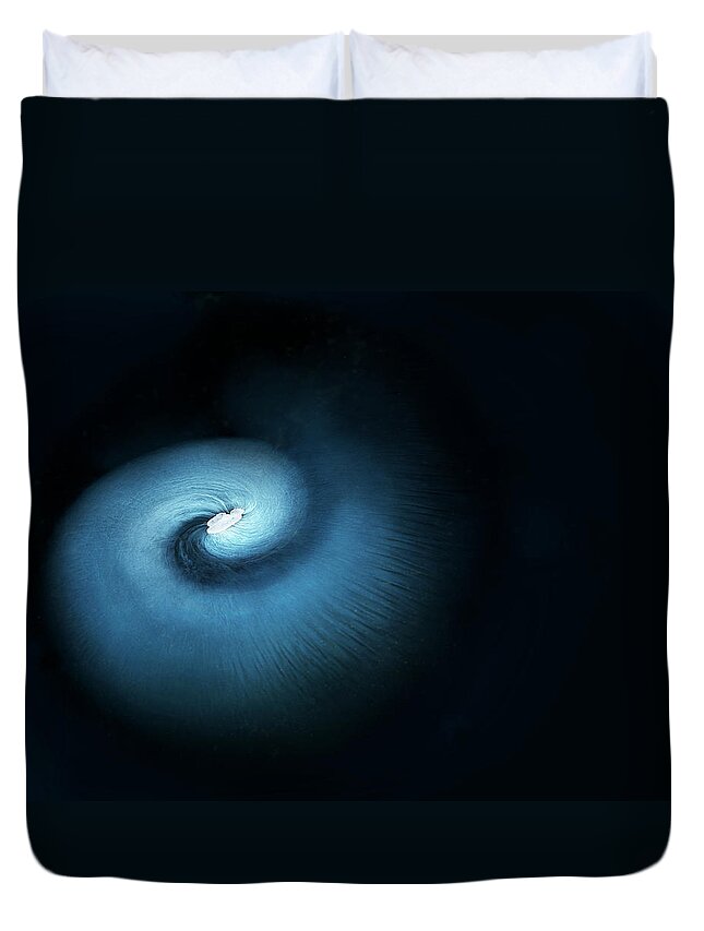 Art Duvet Cover featuring the photograph Dry Ice Swirl In Colour by Jonathan Knowles