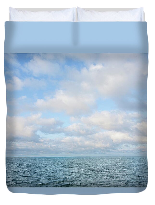 Tranquility Duvet Cover featuring the photograph Early Morning, Nantucket Sound by Nine Ok