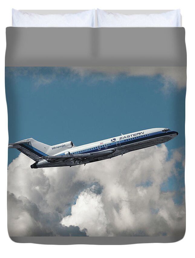 Eastern Airlines Duvet Cover featuring the photograph Eastern Airlines Whisperjet #3 by Erik Simonsen