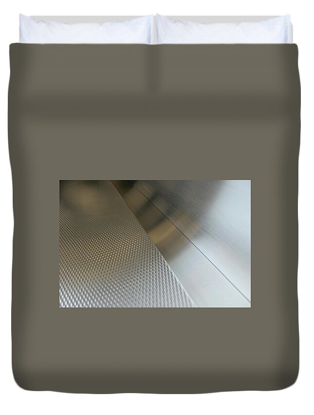 Toughness Duvet Cover featuring the photograph Elevator by Tomhoryn