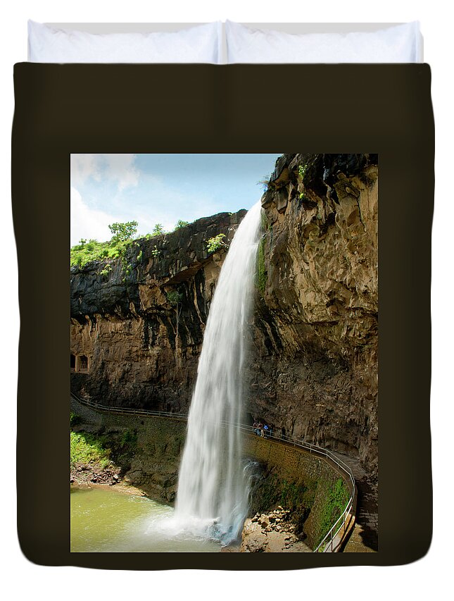 Tranquility Duvet Cover featuring the photograph Ellora Caves || Maharashtra by This Is Captured By Sandeep Skphotographys@gmail.com