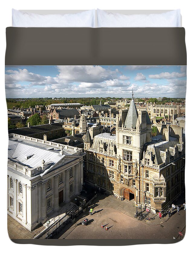 Education Duvet Cover featuring the photograph England, Cambridge, Cambridge by Andrew Holt