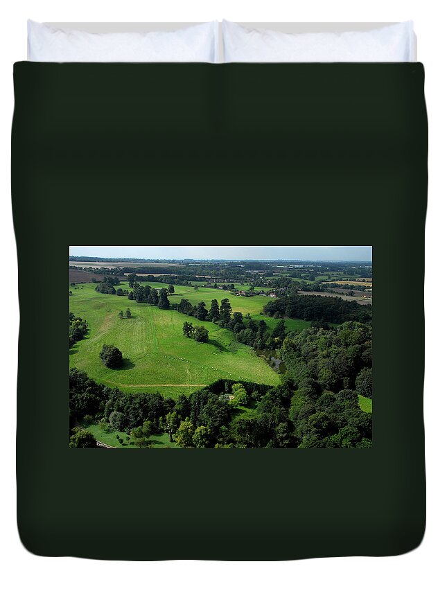 Scenics Duvet Cover featuring the photograph English Countryside 5 by Mjostodd