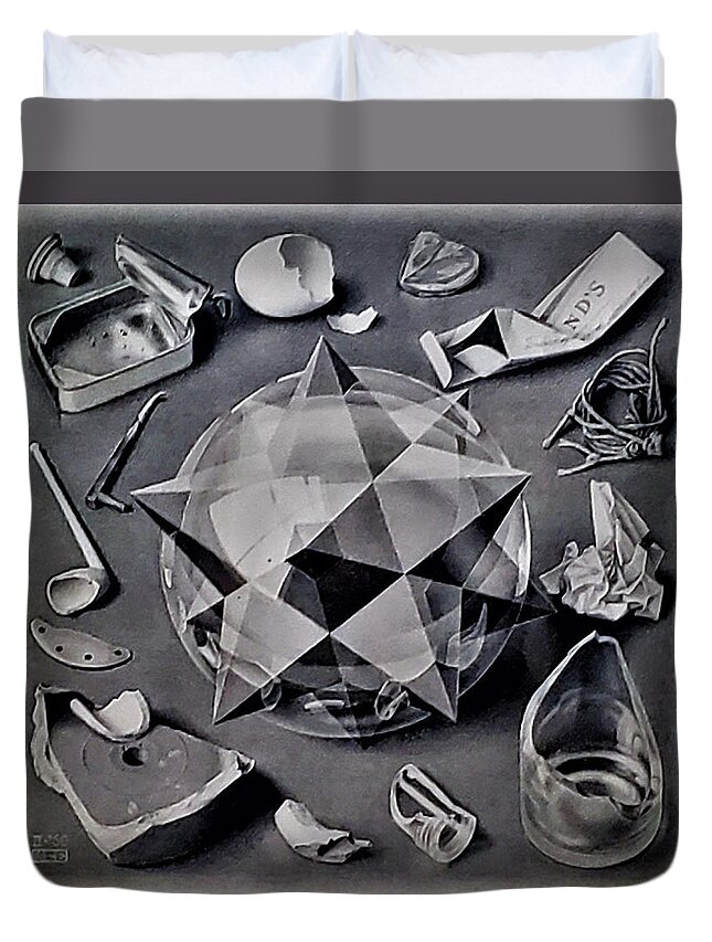 Maurits Cornelis Escher Duvet Cover featuring the photograph Escher 114 by Rob Hans